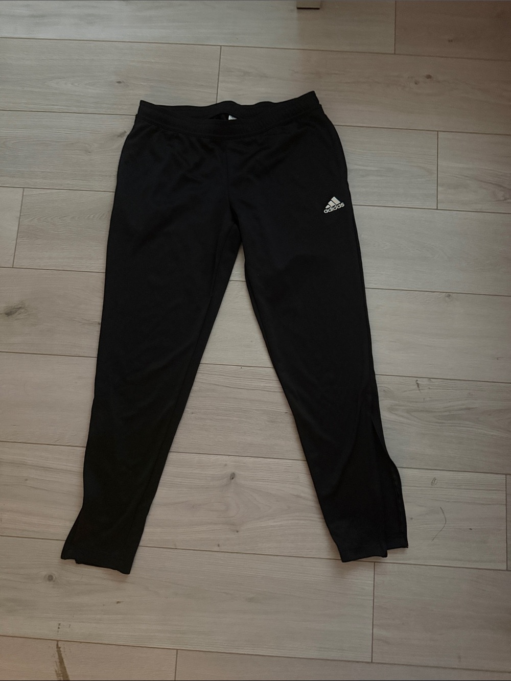 Adidas Womens Black Athletic/ Soccer Joggers with Logo size Medium